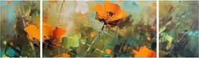 Obraz - Kwiaty (170x50 cm)