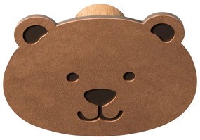 Brązowy ścienny stalowy haczyk Bear Dot Nupo – LIND DNA