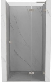 Mexen Lunar L drzwi prysznicowe uchylne prawe 70 cm, transparent, nikiel szczotkowany - 834L-070-000-97-00-P