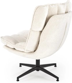 Kremowy fotel wypoczynkowy Fofana Halmar