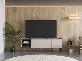 Kremowa szafka pod TV 160x55x42 cm Adara – Marckeric