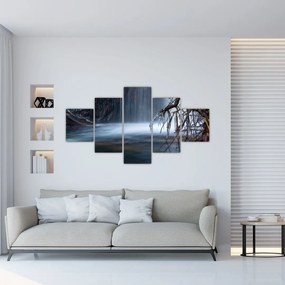 Obraz zimowej laguny (125x70 cm)