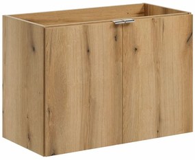 Nowoczesna szafka do łazienki w kolorze dębu 80 cm Z9-T07