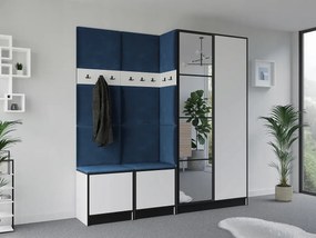 Garderoba EDEN 21 Biały + Niebieski