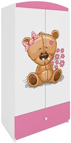 Szafa dla dziewczynki mix - biało T1-L61