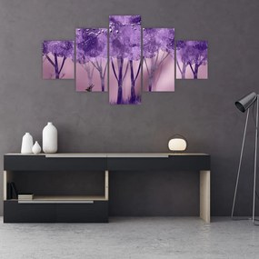 Obraz - Jeleń w magicznym lesie (125x70 cm)