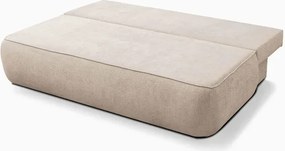 Sofa z Funkcją Spania ARVETO Kremowa Szenil Nowoczesna