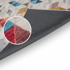 Dywan bawełniany Pescara trójkąty multikolorowe 120 cm x 170 cm