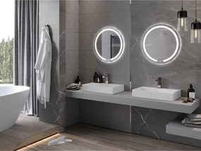 Mexen Rose lustro łazienkowe podświetlane, okragłe 60 cm, LED 6000K, antypara - 9810-060-060-611-00