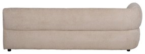 Beżowa sofa z tkaniny szenilowej lewostronna 199 cm Minimal – Ixia