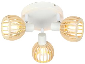 Biało-naturalna lampa sufitowa ø 10 cm Atarri – Candellux Lighting