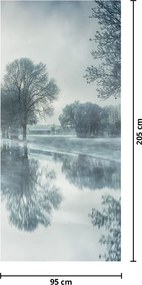 Fototapeta na drzwi - Zimowa przyroda (95x205cm)