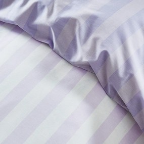 Biało-lawendowa pościel dwuosobowa 230x220 cm Stripe Tease – Sassy B