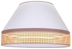 Duolla - Lampa sufitowa AVIGNON 3xE27/15W/230V śr. 60 cm biały/rattan