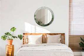 Lustro dekoracyjne okrągłe Liście paproci