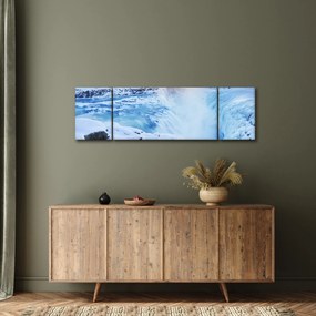 Obraz - Chłodne wodospady (170x50 cm)