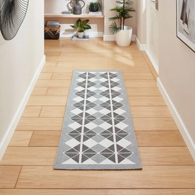 Szary chodnik odpowiedni do prania 61x170 cm Victoria Dark – Think Rugs