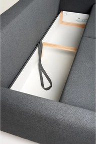 Ciemnoszara sofa rozkładana Bonami Selection Pop