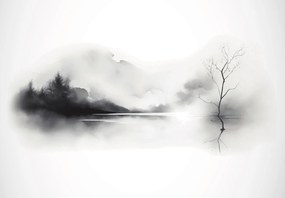 Fototapeta - Krajobraz, grafika wektorowa (196x136 cm)