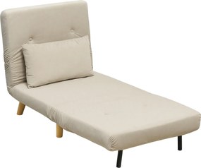 HOMCOM Fotel 2 w 1, fotel relaksacyjny, łóżko dla gości, 72 cm x 78 cm x 79 cm, Szary | Aosom PL