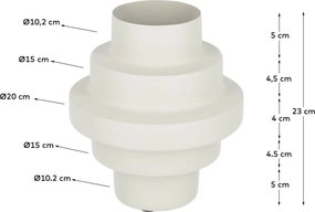 Beżowy stalowy wazon (wysokość 23 cm) Velia – Kave Home