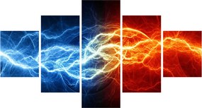 Obraz napięcia elektrycznego (125x70 cm)