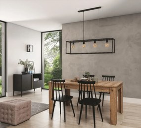 Lampa wisząca FURTIM czarna ELTAP