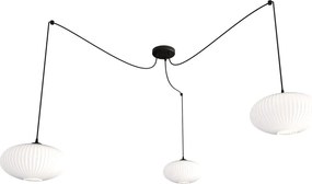 Lampa wisząca typu pająk z mlecznymi kloszami - D170 A1-C89