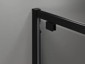 Mexen Exo drzwi prysznicowe podwójne uchylne 70 cm, transparent, czarne - 8182-070-000-70-00