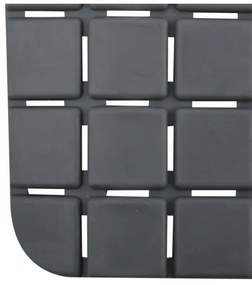 Spirella Antypoślizgowa mata do wanny QUADROPremium, szara, 36 x 76 cm