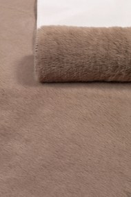 Dywanik Brązowy 80x150 cm Antypoślizgowy miękki Akcent do Sypialni i Salonu