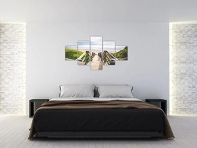 Obraz - Wejście na plażę (125x70 cm)