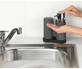 Zestaw 2 szarych dozowników do płynu do naczyń Wenko Squeeze, 250 ml