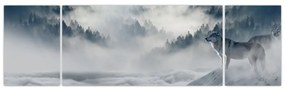Obraz wilków (170x50 cm)