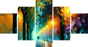 Obraz - Nocny spacer (125x70 cm)