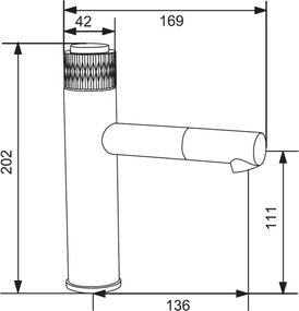 Mexen Diamond bateria umywalkowa, chrom - 71500-00