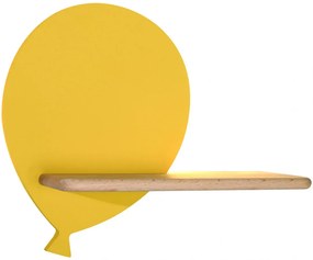 Żółty kinkiet ścienny w kształcie balonika - K018-Forion