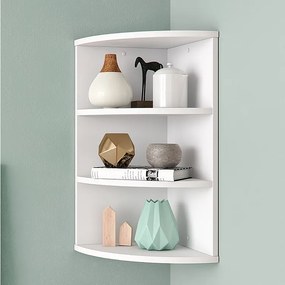 Półka narożna biały 30x30x60 ecki