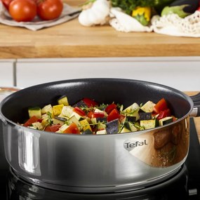 Patelnia z pokrywką ze stali nierdzewnej ø 24 cm Cook Eat – Tefal