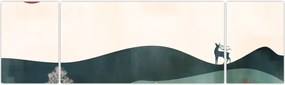 Obraz - Ilustrowany krajobraz (170x50 cm)