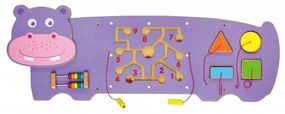 Sensoryczna tablica manipulacyjna hipopotam drewniana viga toys