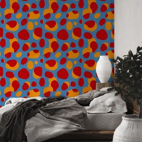 Fototapeta - Retro wielobarwne plamy (196x136 cm)