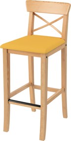 Pokrowiec na krzesło barowe Ingolf z tapicerowanym siedziskiem