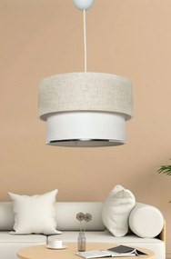 Lampa wisząca TM121 kremowa, biała