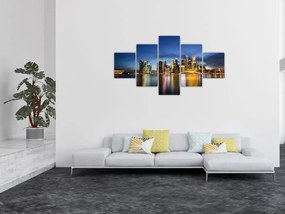 Obraz miasta nocą (125x70 cm)