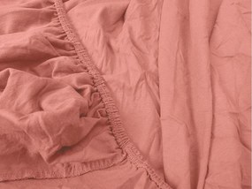 PrzytulneMieszkanie.pl Prześcieradło jersey staroróżowe 90 x 200 cm