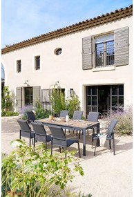 Zestaw obiadowy aluminiowy VANCOUVER 1+8 (antracyt)