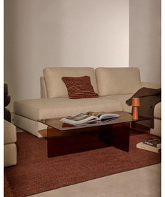 Brązowy szklany stolik 60x120 cm Zaren – Kave Home