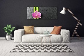 Obraz canvas na ścianę Orientalny Bambus i Kwiaty