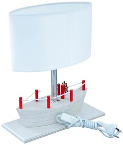 Bielona lampka nocna dla dzieci statek - 4X S184 T2-R98